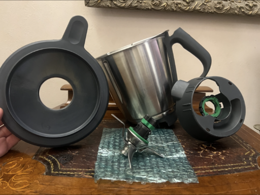 Boccale bimby tm6 originale con gruppo lame ghiera coperchio