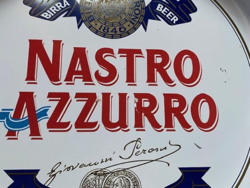 Vassoio nastro azzurro