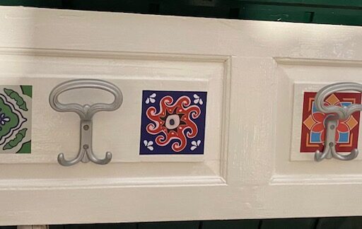 Appendiabiti vintage da parete