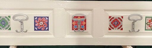 Appendiabiti vintage da parete