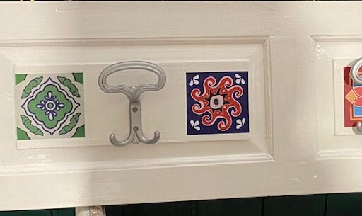 Appendiabiti vintage da parete