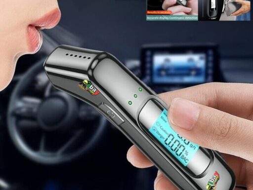 Alcol tester alcolimetro portatile ad alta precisione nero