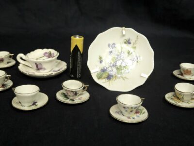 17 pz in miniatura casa delle bambole in porcellana giapan