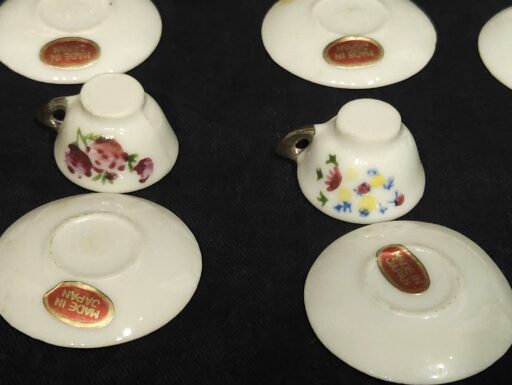 17 pz in miniatura casa delle bambole in porcellana giapan