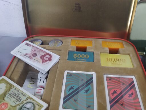 Scatole metallo "modiano"-scacchi poker mercante-