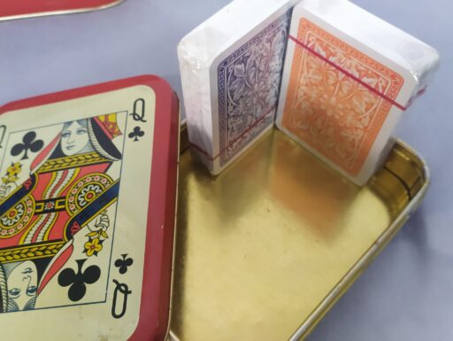 Scatole metallo "modiano"-scacchi poker mercante-