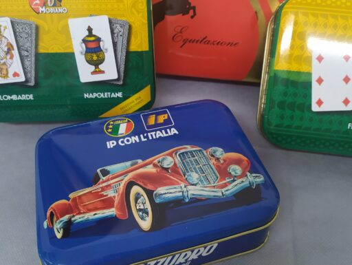Scatole metallo "modiano"-scacchi poker mercante-