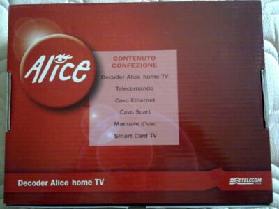 Decoder alice home tv della telecom nuovo