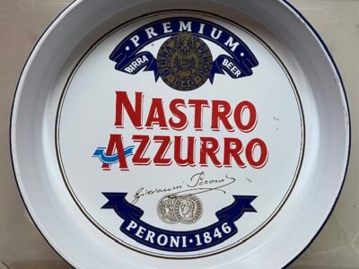 Vassoio nastro azzurro