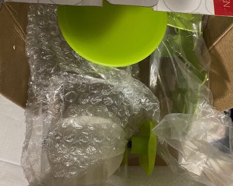 Dispenser cereali pierino verde vetro/metallo