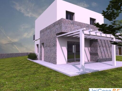 Villa in costruzione con vista panoramica