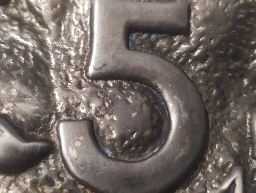 Fermacarte d'epoca ottone e plaxiglass