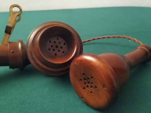 Telefono da tavolo legno a candela mod. primi 900