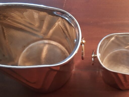 Secchielli per il ghiaccio in silver