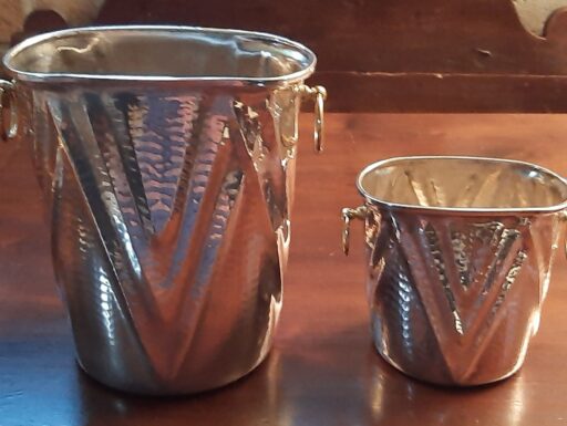 Secchielli per il ghiaccio in silver