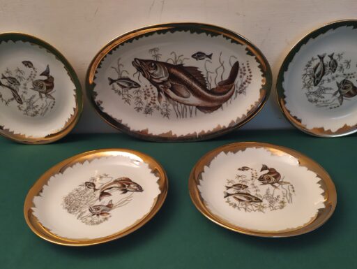 Piatti porcellana bordo oro richard ginori