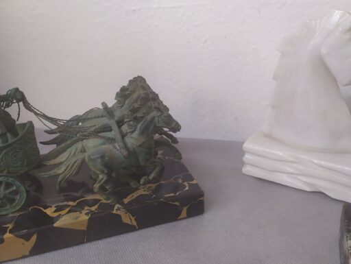 Oggetti marmo naturale e bronzo antichjzzato