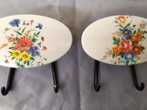 Appendiabiti d'epoca bachelite ottone ferro