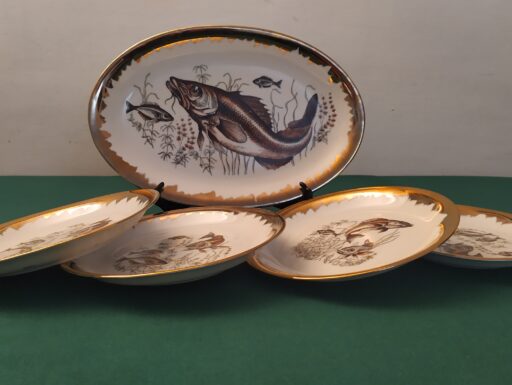 Piatti porcellana bordo oro richard ginori