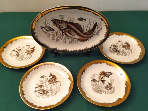 Piatti porcellana bordo oro richard ginori