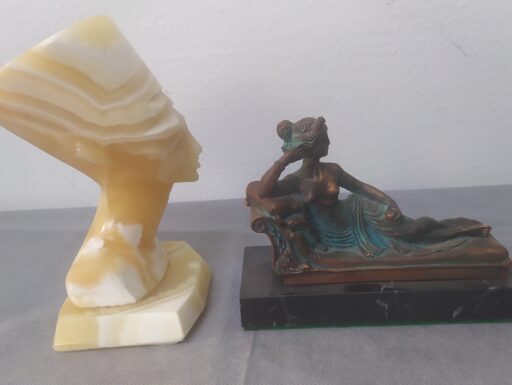 Oggetti marmo naturale e bronzo antichjzzato