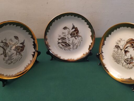 Piatti porcellana bordo oro richard ginori