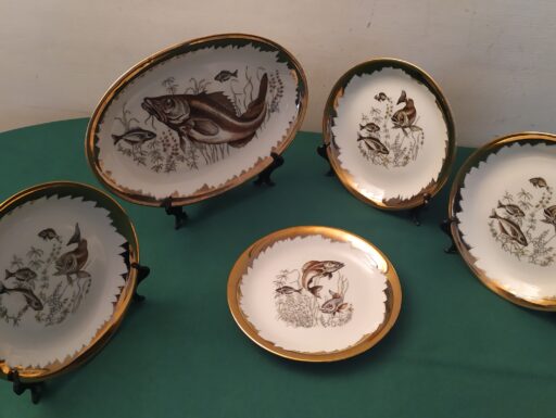 Piatti porcellana bordo oro richard ginori