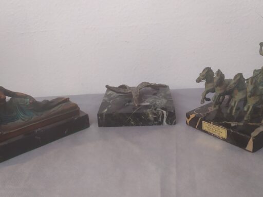 Oggetti marmo naturale e bronzo antichjzzato