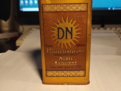 Dn polvere senza fumo a 25,00, vintage, anni 50.