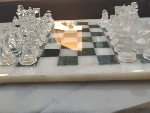 Scacchiera marmo scacchi vitroflex