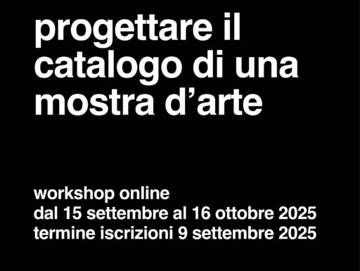 Progettare il catalogo di una mostra d’arte –online