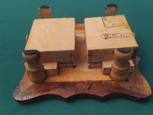 Scacchiera artigianale ulivo - scacchi metallo