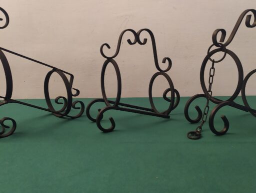 Portabottiglie ferro battuto vintage