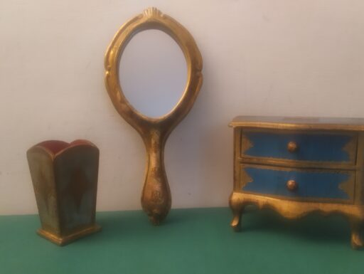 Specchio portagioie portapenne arte fiorentina