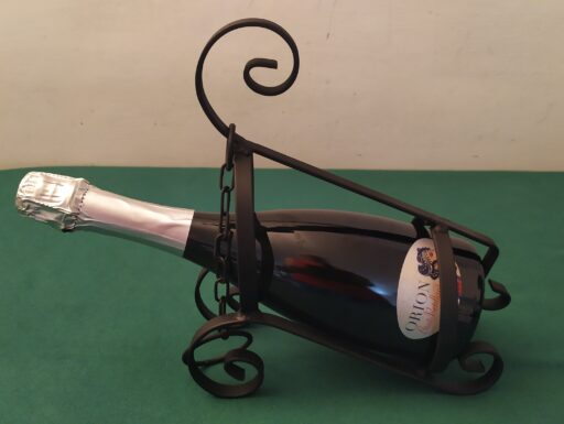 Portabottiglie ferro battuto vintage