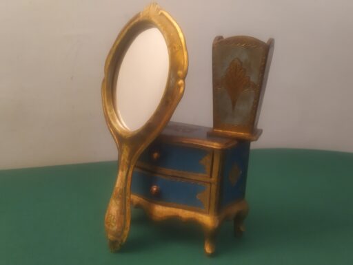 Specchio portagioie portapenne arte fiorentina