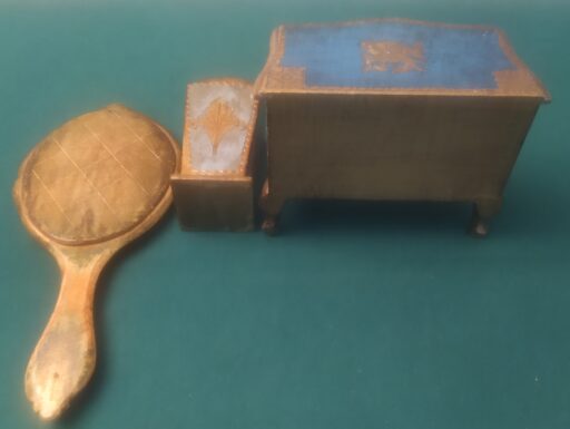 Specchio portagioie portapenne arte fiorentina