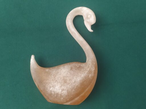 Cigno murano e cervo ferro battuto (firmati)