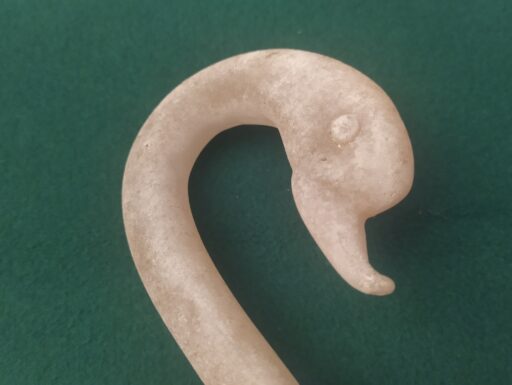 Cigno murano e cervo ferro battuto (firmati)