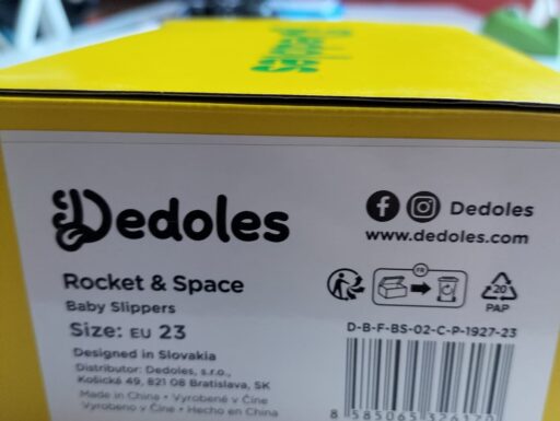 Pantofole da bambino dedoles spazio & razzi n. 23
