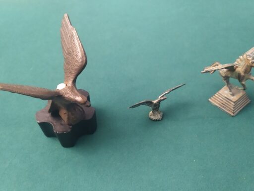 Aquile imperiali e cavallo pegaso bronzo