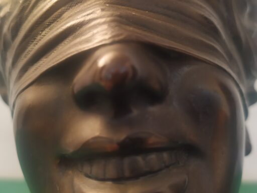 Dea bendata bronzo d'epoca