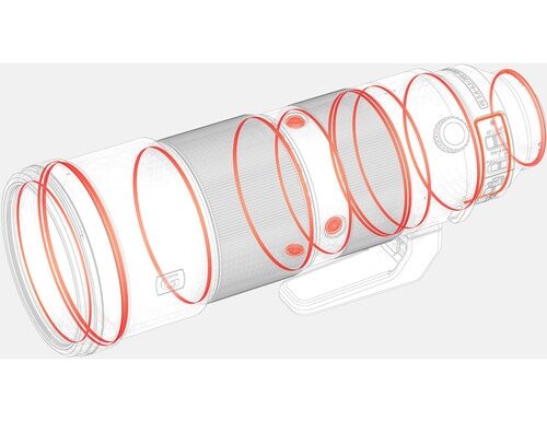 Sony sel fe 200-600mm f/5.6-6.3 g oss - garanzia sony italia