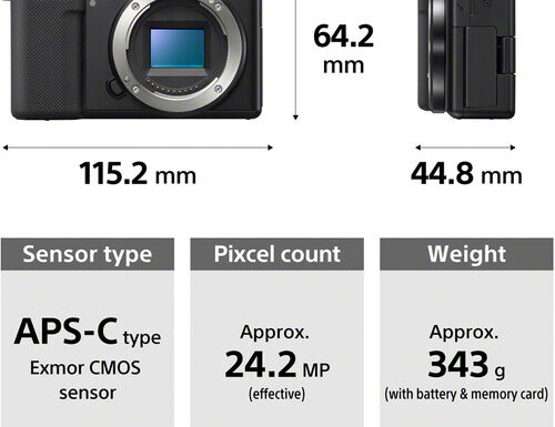Sony dsc zv-e10 + sony e pz 16-50mm f/3,5-5,6 oss - promo