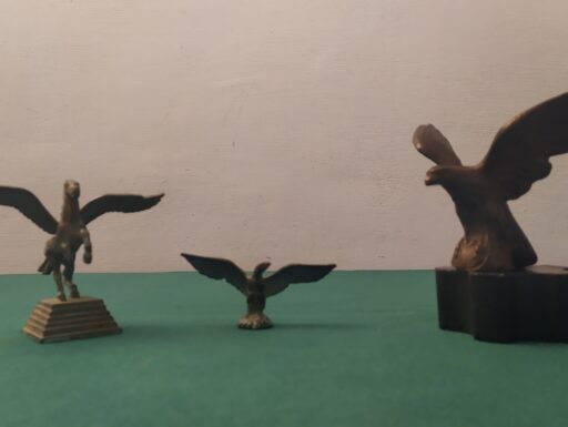 Aquile imperiali e cavallo pegaso bronzo