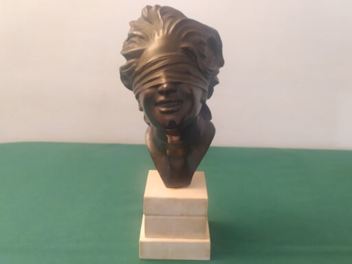 Dea bendata bronzo d'epoca