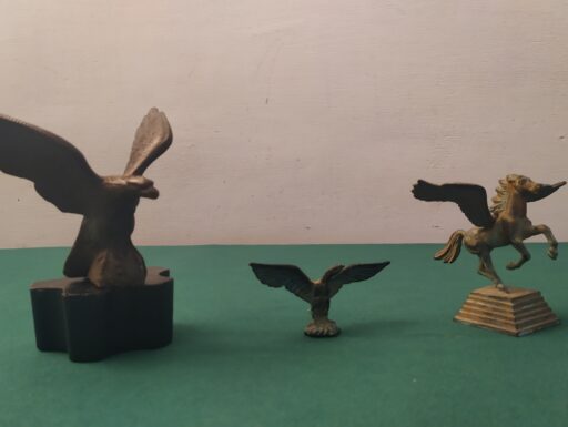 Aquile imperiali e cavallo pegaso bronzo