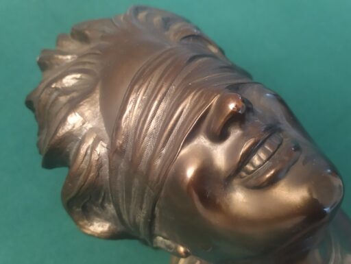 Dea bendata bronzo d'epoca