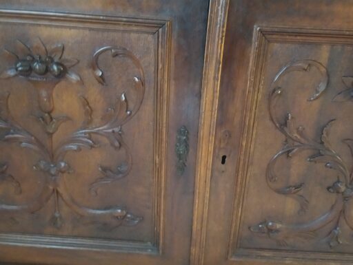 Credenza d'epoca noce massello