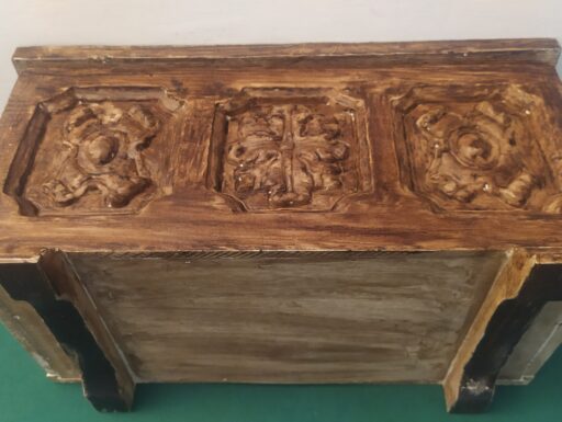 Piccolo baule vintage in legno